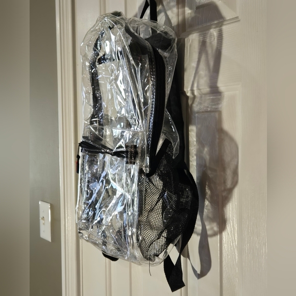Clear Backpack Concert Bag School Ballgame Sporting Event Purse Black  NCAA NFL - Picture 3 of 10